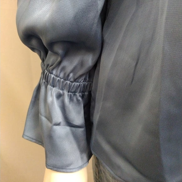 1. State Porcline Blue Blouse - Picture 15 of 15